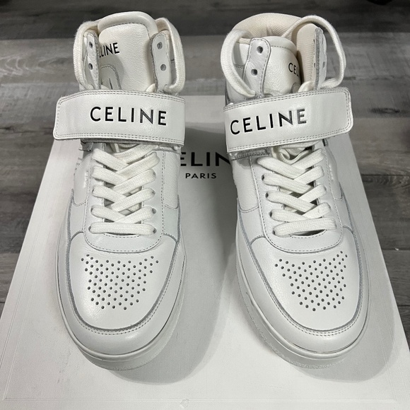Celine white high top sneakers - Picture 1 of 15
